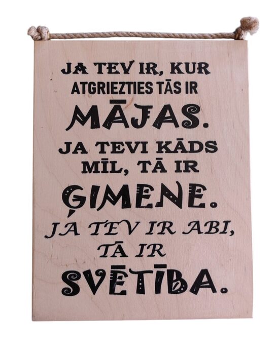 Koka dekors "Svētība"