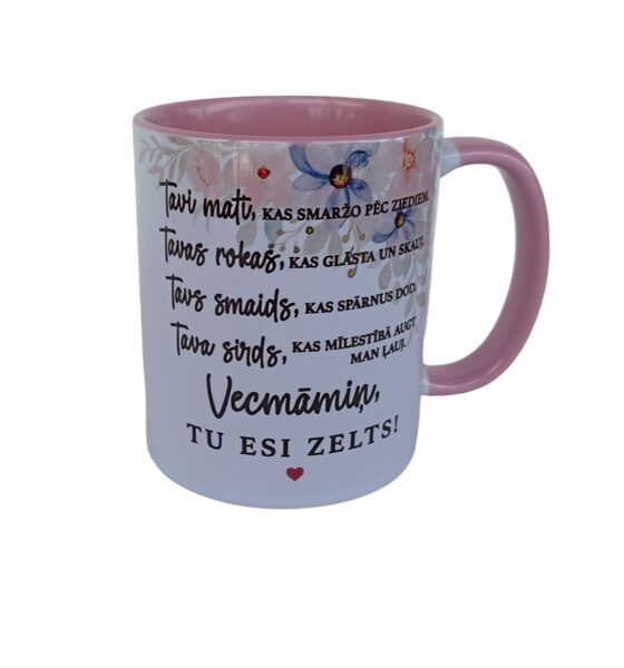 Krūze "Vecmāmiņ, Tu esi zelts!"